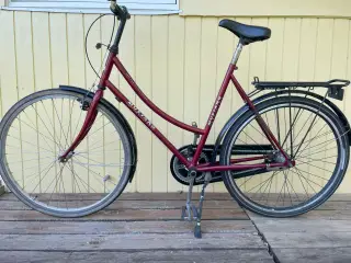 Rød Mustang klassisk dame/pigecykel