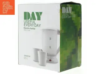 Elkedel med 2 kopper fra Day (str. Kapacitet 0, 5 liter str 19 x 15 x 11 cm)