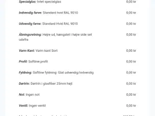 Dobbeltdør hvid fra sparvinduer