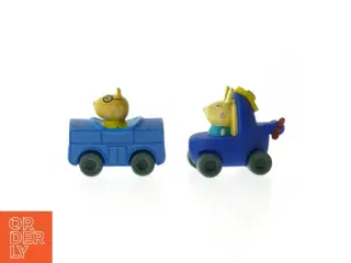 Peppa Pig legetøjsbiler (str. 8 cm. og. 8 cm. 2. styk)