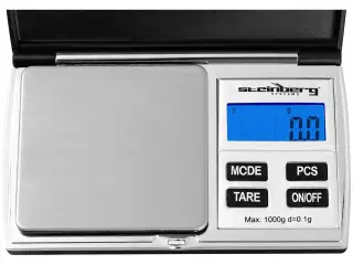 Lommevægt – 1.000 g – 0,05 g / 200 g – 69 x 64 mm