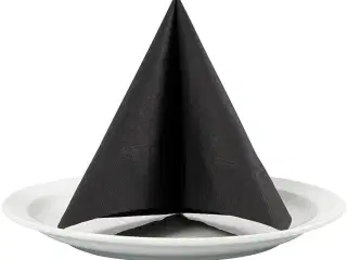 Servietter, str. 33x33 cm, sort, 20stk./ 1 pk.