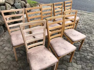 Spisebordsstole i egetræ