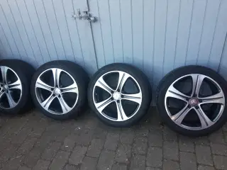 18" Mercedes E alufælge med gode dæk