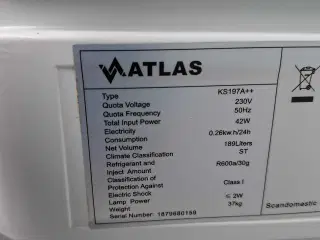 ATLAS Køleskab 