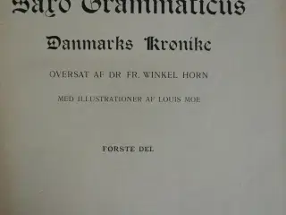 saxo grammaticus danmarks krønike 1-2 i et bind, o