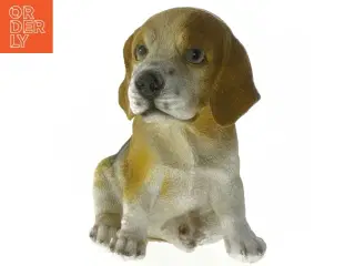 Dekorativ hundefigur fra Søborggaard (str. 15 cm)