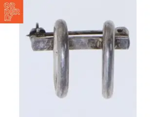 Vintage sølvbroche (str. 2 cm)