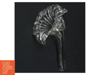 Glassblomst vase / dekoration (str. Længde, 13,5 cm)