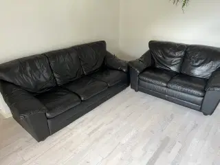 Lædersofa 2+3