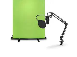 Green screen og mikrofon