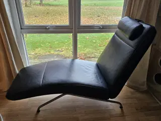 COSMO - Chaiselong stol i ægte læder