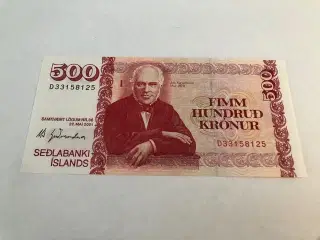 500 Kronur 2001 Island