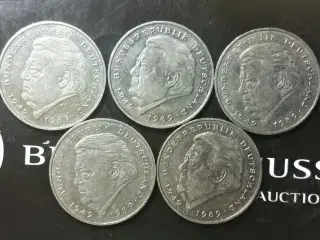 TYSKLAND 5 x 2 MARK 1995 G BEDRE ÅR! F.J. Strauss