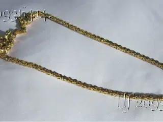 Halskæde, ny kongekæde firkantet 5x5mm.