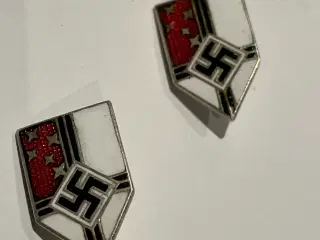 WW2, 2 stk. tyske emblemer i emalje