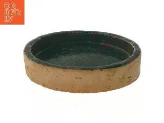 Rund keramisk og dekorativ skål (str. Ø 26 cm)