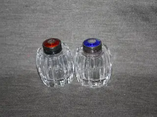 Salt- og peberbøsser MEKA med sterling sølv 