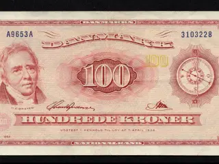 100 Kr Seddel 1965 A9