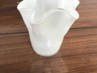 Hvid glas vase