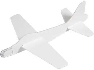 Flyvemaskiner, L: 19 cm, B: 17,5 cm, hvid, 2stk./ 1 pk.