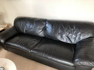 3 prs. lædersofa