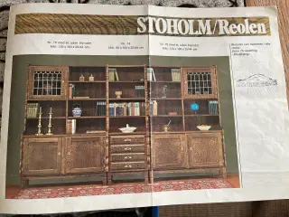 Reol i 3 sektioner