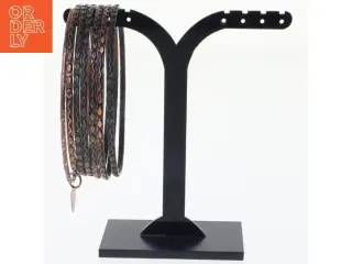 Læderarmbånd - samling (str. 7 cm)