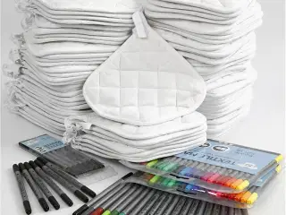 Personlige grydelapper med tusch - 80 stk. sæt