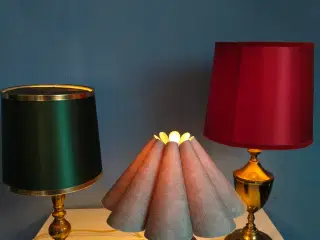 3 dekorative bordlamper – dansk design