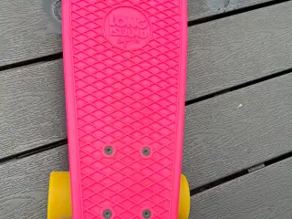Long Island skateboard – pink/gul – næsten som ny