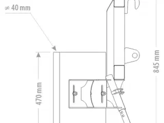 FK Machinery Skrabe/spalte blad i fast ophæng
