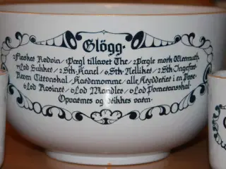 Knabstrup Gløgg bowle med 5 krus