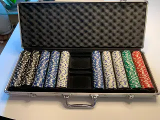 Pokerspil i kuffert