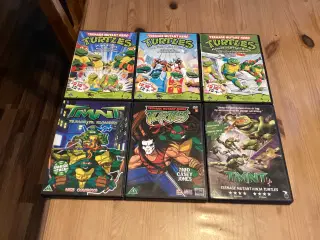 Ninja Turtles, Figurer, Dvd, Tallerken.