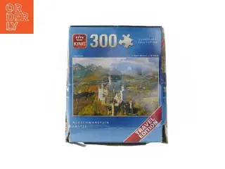 300-brikkers puslespil med Neuschwanstein Slot fra King (str. 17,5x15x3 cm)