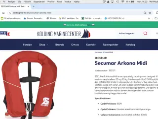 2 stk Secumar Redningsveste