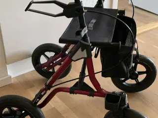  Rollator, robust off-road med luftgummihjul