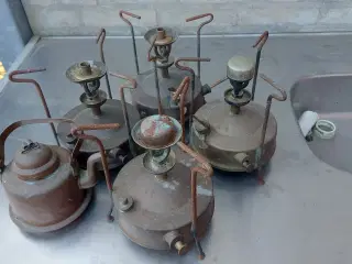 14 Messing blæselamper sælges