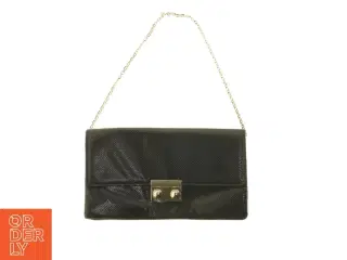 Sort clutch med kæde (str. 29x16 cm)