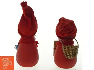 Nissefigur med træfod og filt tøj (str. H. 16 cm)