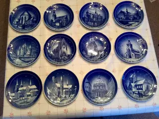 Juleplatter med kirker