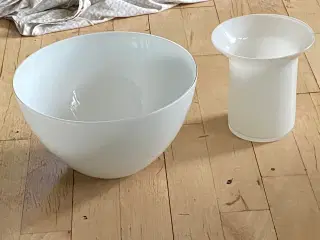 Vase og skål