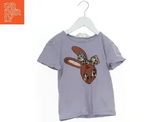 Børne T-shirt med kaninmotiv fra H&M (str. 110)