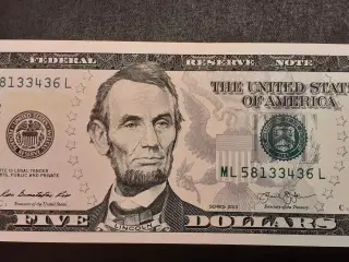 USA 5 Dollar UNC
