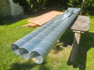 Ventilationsrør 3 stk 3000 x 125 mm