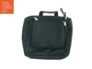 UBRUGT Sort Rejse Toilet taske med Hængekrog og spejl fra Eurobag (str. 20 x 22 cm)
