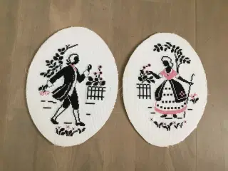 Broderier hånd syede