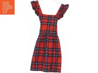 Rød ternet kjole med flæser fra H&M (str. 116)