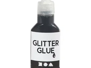 Glitterlim, sort, 25ml/ 1 fl.